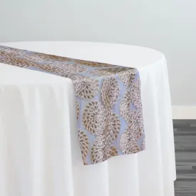 10pcs - Dahlia Sequins Table Runner 14"x108" - Champagne
