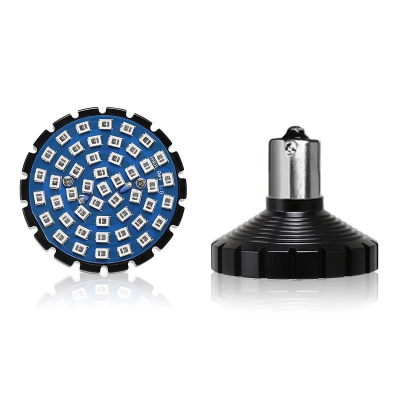 2'' Front LED Turn Signal & Running Light with 1157 Base   Rear LED Brake Light with 1156 Base   Bracket Combo