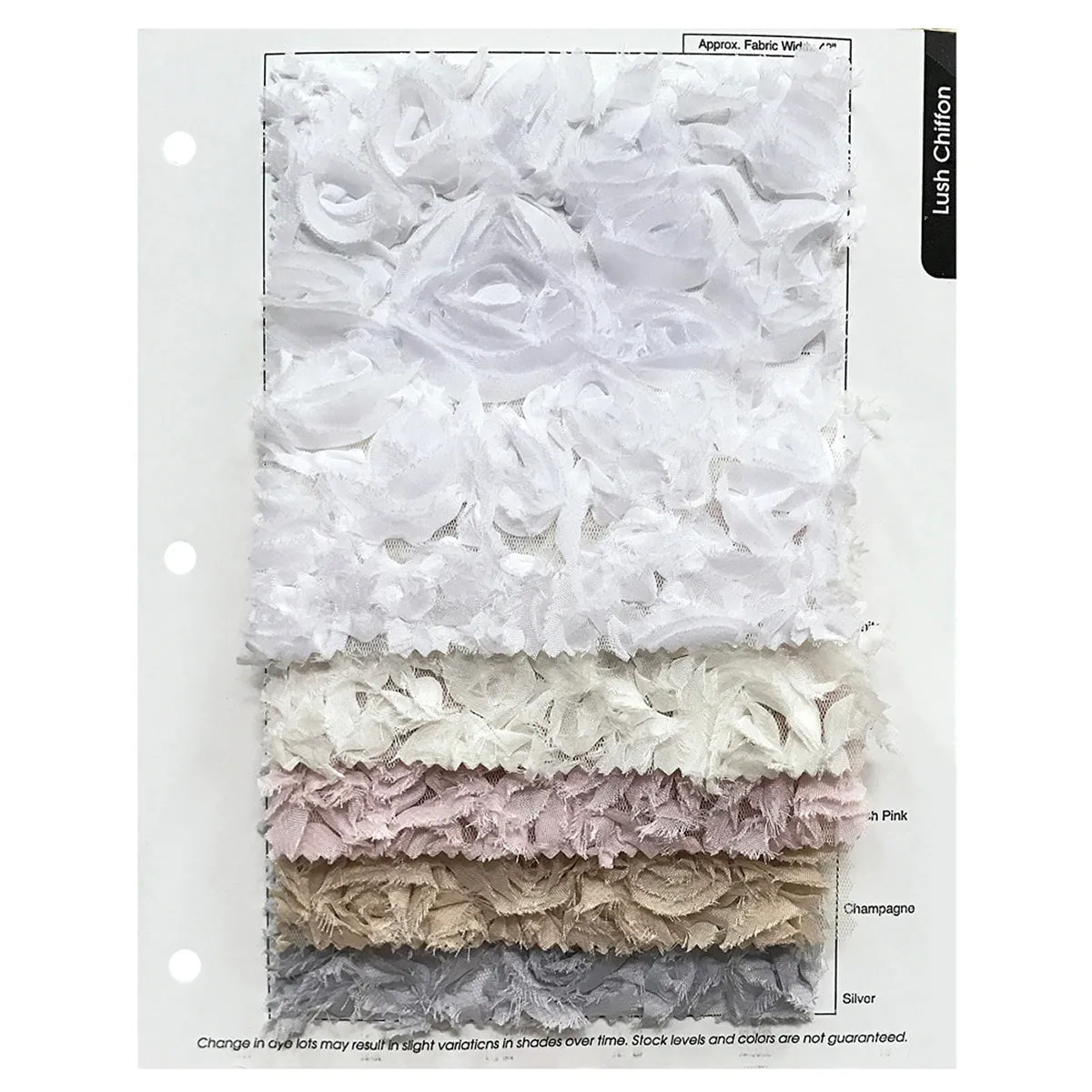 25pcs - Lush Chiffon Table Runner in 29"x79" Runner - Ivory