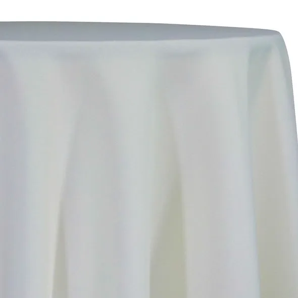 2pcs - Premium Poly (Poplin) Table Linen 60"x102" Banquet - Ivory