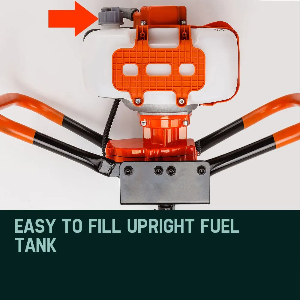 62cc Petrol Post Hole Digger, 1.4m Depth, Baumr-AG