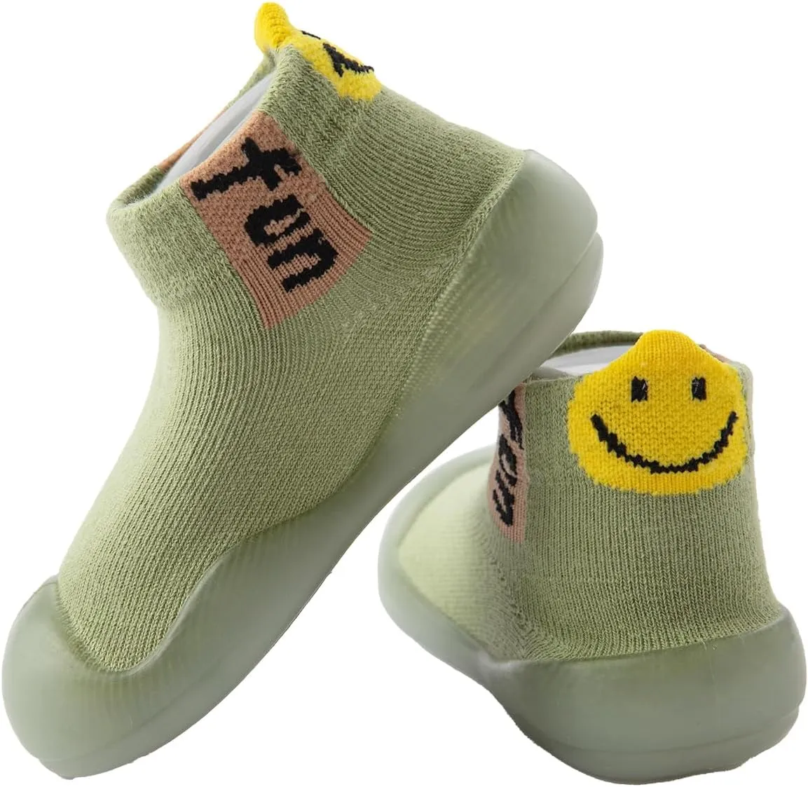 Baby Sock Shoes Boys Girls First Walking Shoes Non Slip Lightweight Toddler Infant Indoor Outdoor