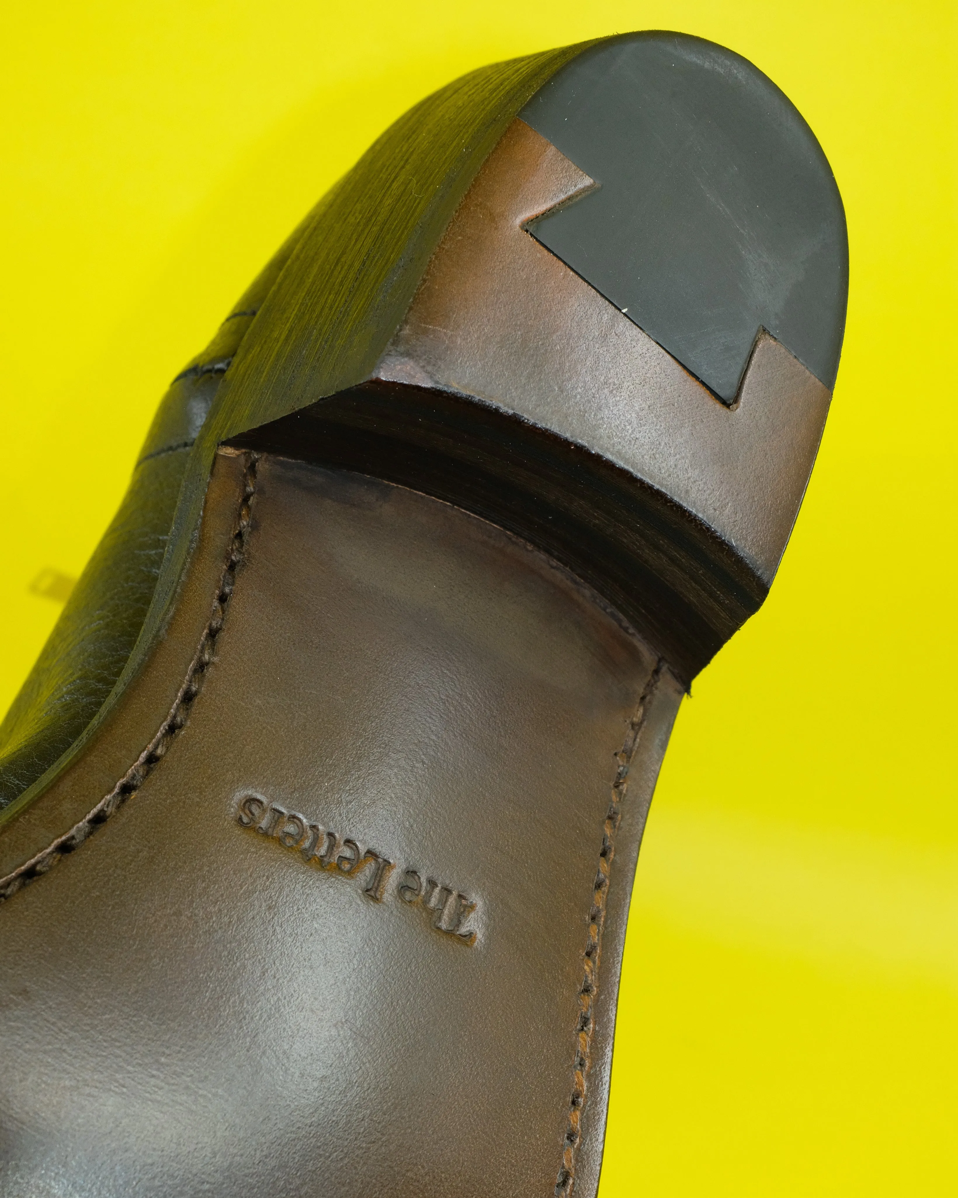 Black Cowhide Leather Western Side Zip Boots