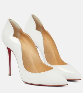 Christian Louboutin Hot Chick 100 Patent Leather Pumps, White