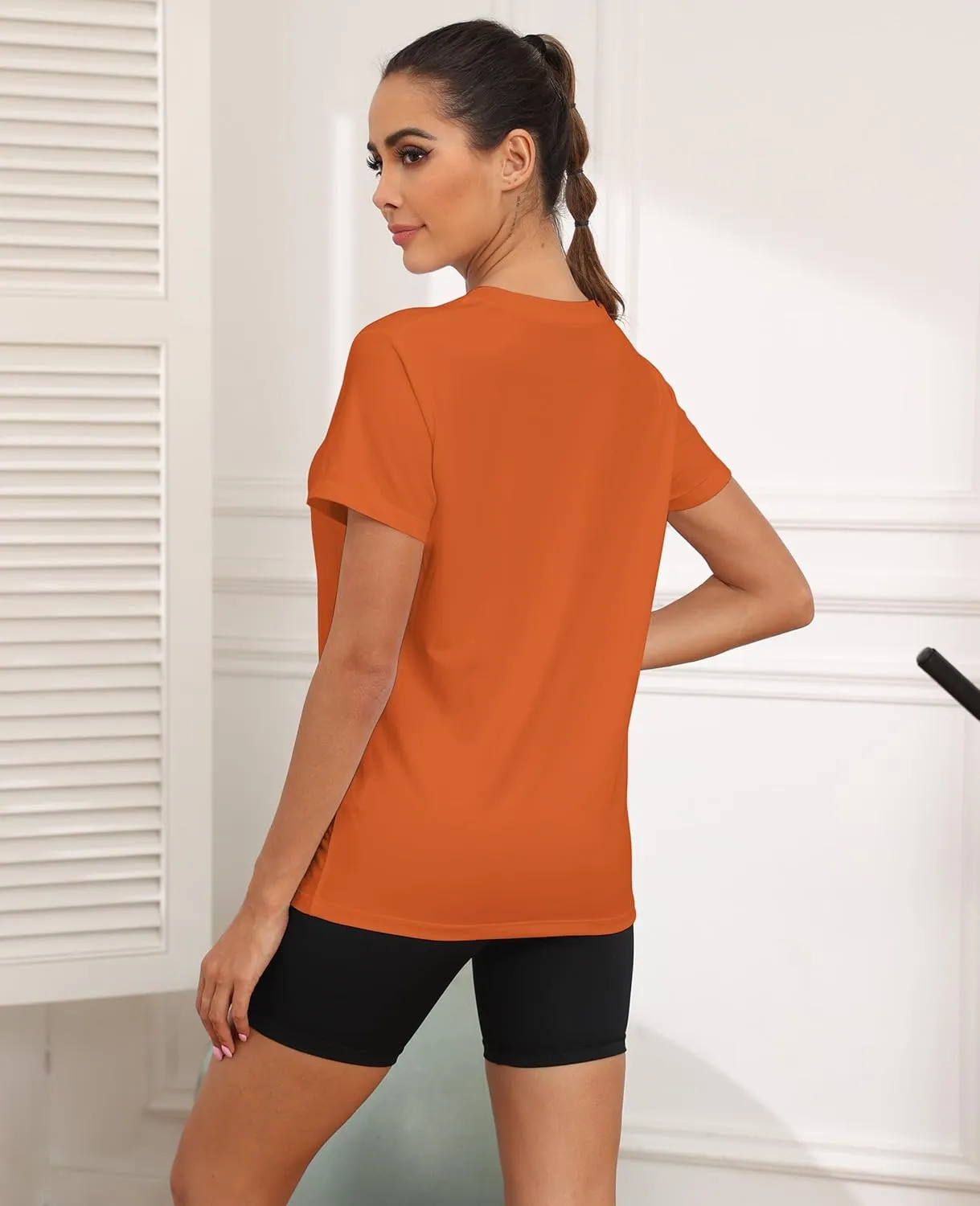 KevaMolly Workout Tops for Women UPF50  Breathable Loose Fit Yoga T Shirts Short Sleeve Running Gym Athletic Tee Top