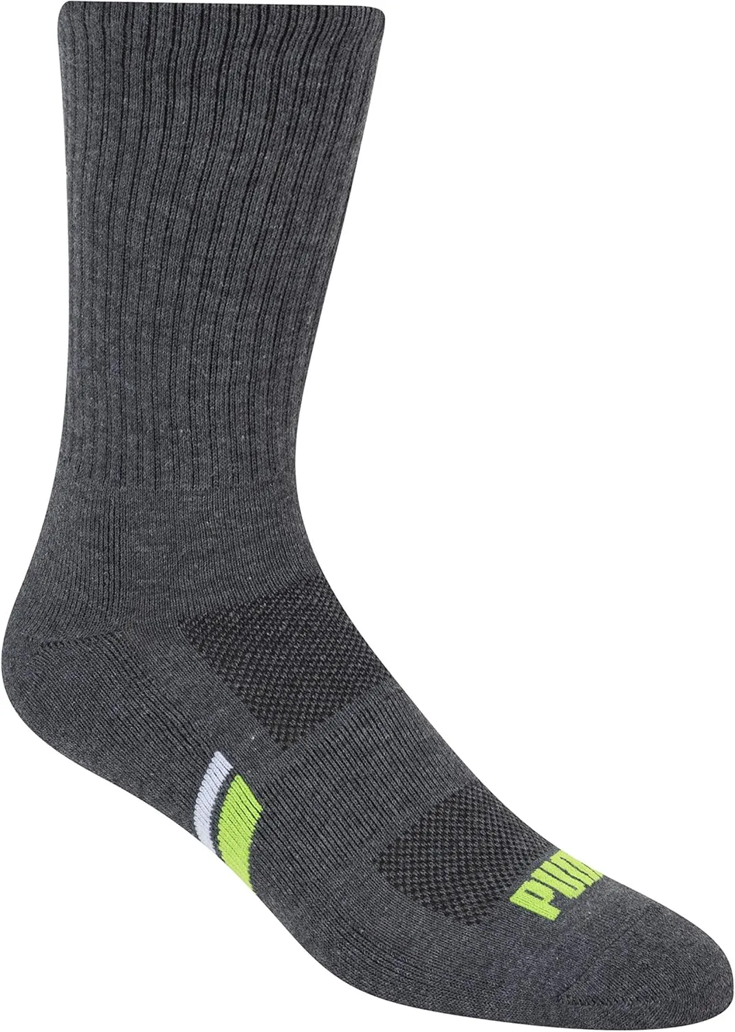 PUMA Men's 6 Pack Crew Socks