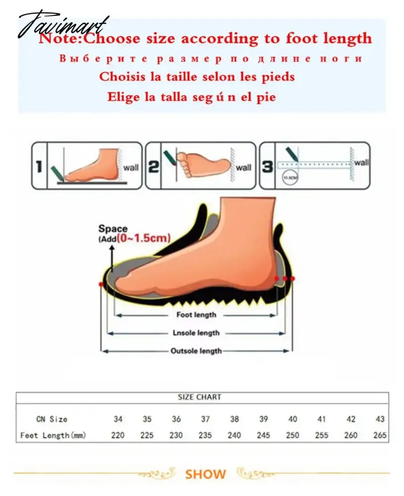 TAVIMART  -  Shoes Beige Heeled Sandals Slippers Flat Shallow Slides Low Black Rubber Soft Fabric PU Rome Round Toe Casual Basic Hoof