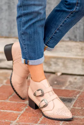 Wasco Double Buckle Studded Western Bootie